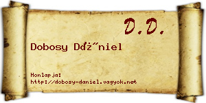 Dobosy Dániel névjegykártya